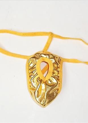 Мужские стринги с отверстием для пениса s-l золотой