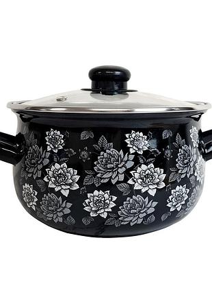 Лепестки ночи gt-t-120-ln кастрюля gusto 20 см, 4,0 л