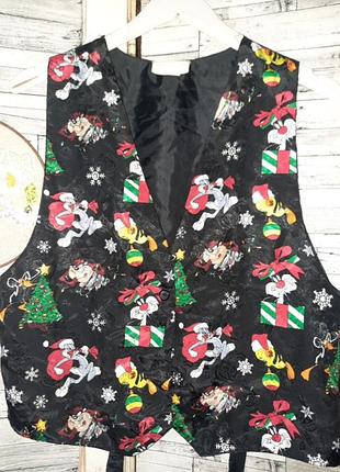 Новогодняя жилетка с героями looney tunes. m/l