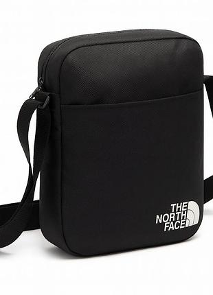 Барсетка the north face черная мужская (сумка через плечо )