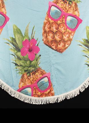 Покрывало пляжное мандала styleberg 150 см "ананас"