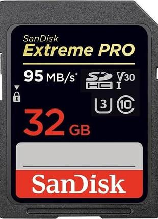 Sandisk extreme pro 32gb sdhc uhs-i card (sdsdxxg-032g-gn4in)(б/у)