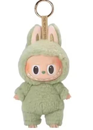 Лабубу игрушка зеленая без коробки брелок монстр the monsrets labubu