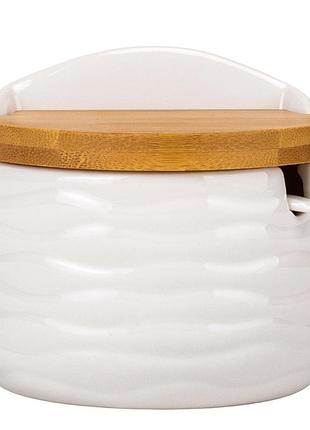 Емкость для хранения с бамбуковой крышкой "сладкая жизнь", 10 см elisey