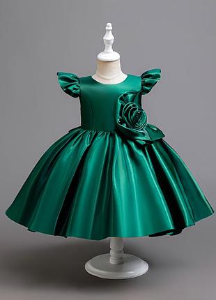 Нарядное платье на девочку (+ украшение для волос)
