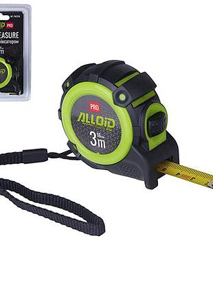 Alloid pro. рулетка с автостопом 3 м/16 мм, mt-740316