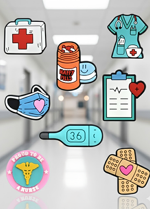 Джибитсы медицинские истории medical врач Эдди для мед. работника 8 шт аксессуары кросс украшение dz_153_1