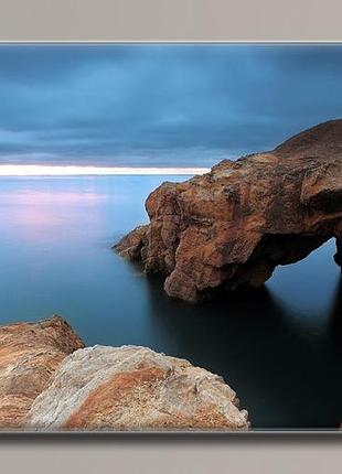 "скалы" картина на холсте для интерьера 91, 54