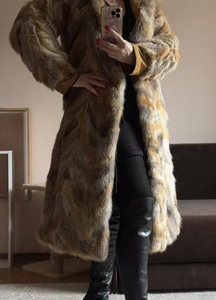 Двостороння шуба-плащ