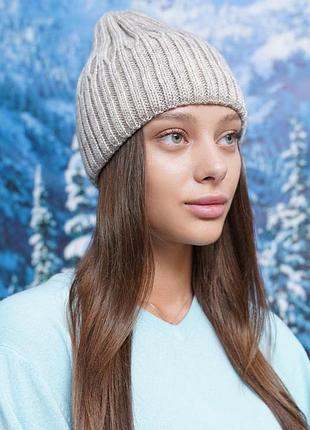 Шапка-колпак «синтия» (5075) светлый кофе