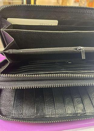 Чоловічий шкіряний гаманець, st leather ,на дві блискавки