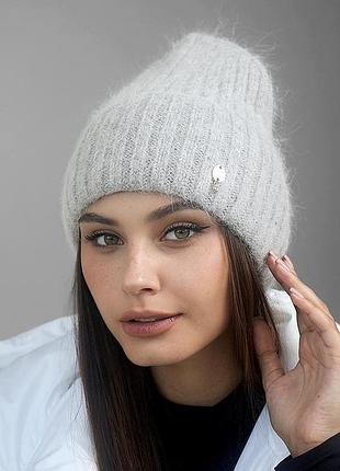 Шапка «віторія» (5074) світло-сірий