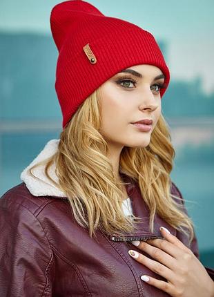 Шапка «бостон» (5122) красный