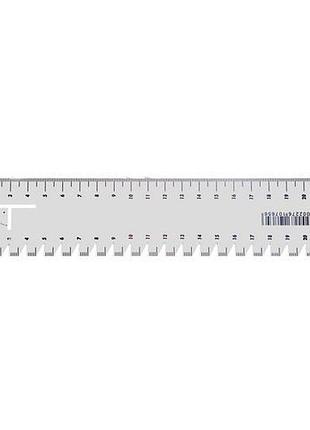 Линейка для разметки и замеров peri, 21см, пластик, белая (6324)