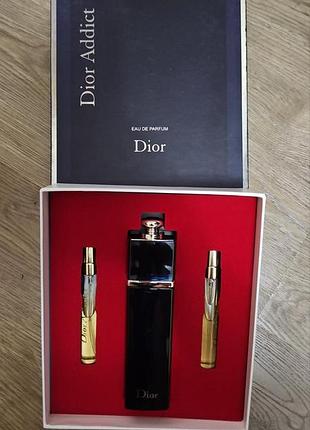 Dior addict женский набор (100 мл + 2×10 мл)