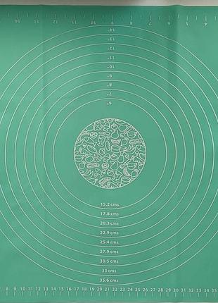 Gt-4050-1 килимок силіконовий для формування та випікання тіста gusto, 40х50см (кобальт зелений)