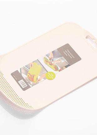 Дошка обробна зі зливом stenson 38.5 х 24 х 0.4 см (r28934) рожевий