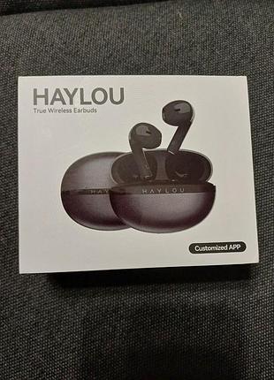 Наушники haylou x1 2023 earbuds black (global) + комплект силиконовых чехлов
