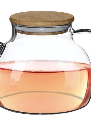 Vt-5503-1500 чайник заварочный loir стеклянный vittora, 1500мл