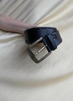 Ремень, пояс, черного цвета. eco - кожа.