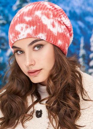 Шапка «алитер тай-дай» (5037-1) красный