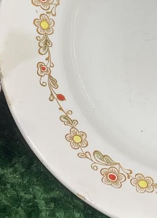 Керамическая тарелка буди, глубокая, 25 см, винтаж цветочный кает н714 эта большая глубокая тарелка производс