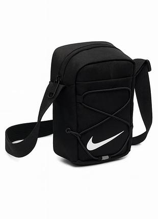 Барсетка маленькая nike черная мужская (сумка через плечо )