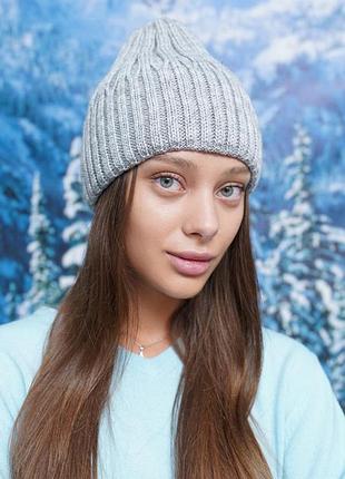 Шапка-колпак «синтия» (5075) светло-серый