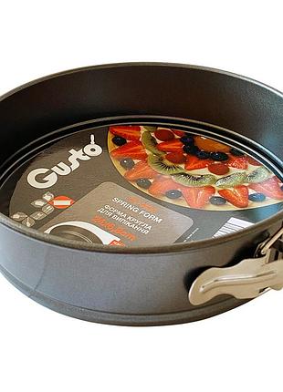 Gt-3224 форма кругла роз'ємна для випікання gusto, 24x6,8 см