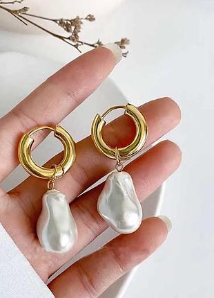 Сережки бижутерия жемчужинка