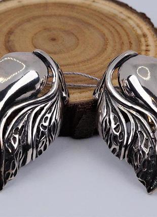 Серьги серебряные "лилу" 925 пробы.