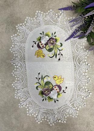Салфетка пасхальна 30* 45 см з вишивкою