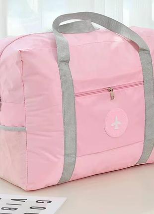 Универсальная сумка для спорта и ручной клади в дорогу розовая