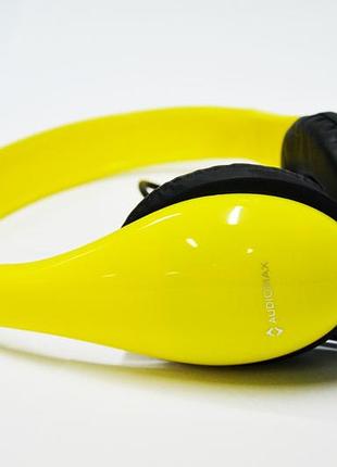 Стерео навушники audiomax ah-766 yellow