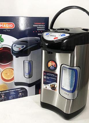 Термопот magio mg-965, термопот электрический бытовой для подогрева воды, умный чайник