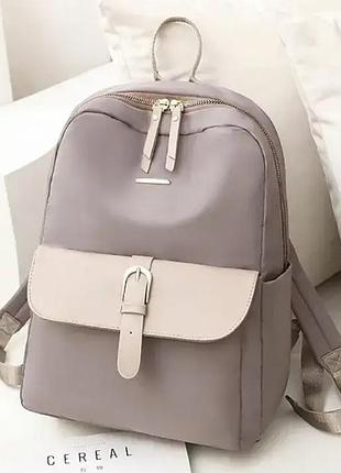 Рюкзак женский городской стильный непромокаемый norden | бежевый