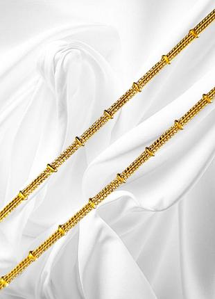 Цепочка xuping медицинское золото ксюпинг длинна 45 см ланцюжок, ланцюжок ячейками, 3