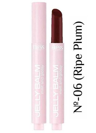 Бальзам-тінт для губ bless beauty jelly balm 2,2 г (1шт.) 06 ripe plum