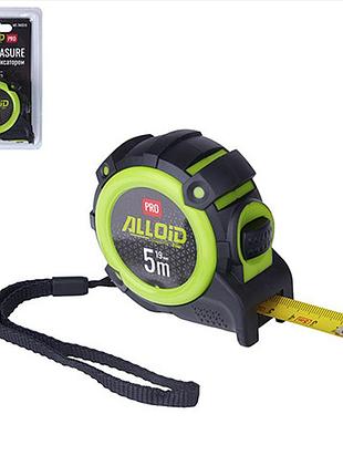 Alloid pro. рулетка с автостопом 5 м/19 мм, mt-740519