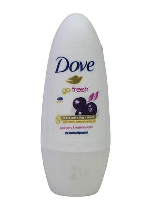 Жіночий дезодорант кульковий dove go fresh asai berry & waterlily scent 50 мл.