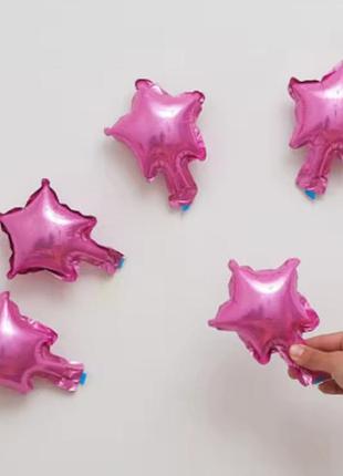 Звезда 5" 12см розовая