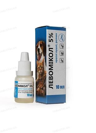 Левомікол краплі вушні 5% , 10мл фарматон