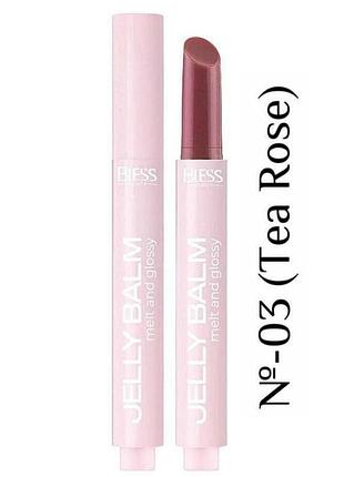 Бальзам-тинт для губ bless beauty jelly balm 2,2 г (1шт.) 03 tea rose