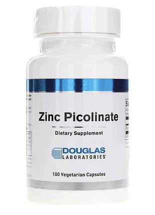 Цинк піколінат, zink picolinate, douglas laboratories, 15 мг, 100 вегетаріанських капсул