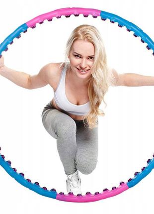 Обруч массажный с магнитами springos hula hoop 100 см fa0095