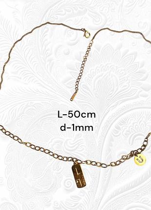 Цепочка с повеской лезвием xuping ксюпинг медицинское золото