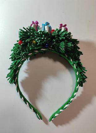 Новогодний ободок к костюму елка
