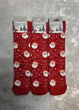 Шкарпетки високі з оригінальним малюнком. новорічні. розмір універсальний.