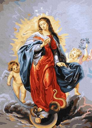 Картина по номерам икона богородицы 40 х 50 brushme gx22348