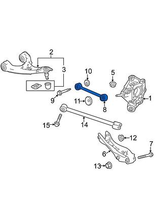 Стойка стабилизатора переднего левая mazda 3 13-, b45a34170